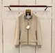 Brunello Cucinelli — мужская бежевая пуховая куртка-бомбер с меховым воротником 2XL - изображение 2