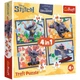 Набір пазлів Trefl Disney Stitch Відпустка на Гаваях 4в1 (34666) - зображення 1