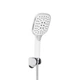 Смеситель для ванны Qtap Grand с поворотным изливом (c душевым гарнитуром) QTGRAWCR005 Chrome/White - изображение 4