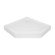 Lidz Душовий піддон DOZORCA SC90x90.LOW, низький, п'ятикутний, акриловий + ніжки, діаметр зливу 50 мм - зображення 1