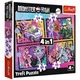 Набір пазлів Trefl Monster High Напружений день 4в1 (34655) - зображення 1