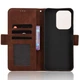 Чохол-книжка з кишеньками Deexe Wallet Stand для Xiaomi Poco C95 Pro - Brown - зображення 4