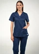 Жіноча медична сорочка STUGA MEDICAL синя (7700201) 4XL - зображення 1