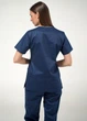 Жіноча медична сорочка STUGA MEDICAL синя (7700201) 4XL - зображення 6