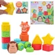 Дитячий м'який конструктор з тваринами Soft Rubber Block 6192, 16 деталей - зображення 1