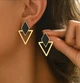 Сережки гвоздики геометричної форми - зображення 2