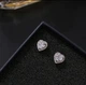 Сережки синтетичним церконієм у формі серця - зображення 5