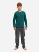 Подростковая пижама для мальчика НатаЛюкс Family Look 94561348888 158-164 см Зеленая (9456134888871) - изображение 3