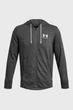 Чоловіча темно-сіра толстовка UA Rival Terry LC FZ Under Armour 3XL 1370409-025 - зображення 3
