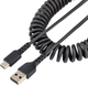Kabel Startech USB-A - USB-C 2.0 1 m Black (R2ACC-1M-USB-CABLE) - obraz 1