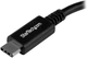 Кабель Startech USB-A - USB-C 3.2 Gen 1/3.1 Gen 1 0.15 м Black (USB31CAADP) - зображення 2