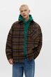 Куртка-сорочка Pull & Bear коричневий-синій в візерунки XHGLD010 M - изображение 1