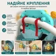 Інтерактивне дитяче кермо для коляски з музикою, ключем запалювання та кріпленням на липучках, бірюзове - зображення 5