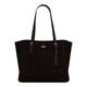 Сумка женская Coach Mollie Tote Bag In Signature Canvas Gold/Brown Black - изображение 1