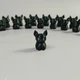 Набор миниатюрных летучих мышей, 20 шт., черный PLA-пластик, 21×15×11 мм - изображение 1