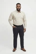 Сорочка з візерунком Barnes Dobby Jack&Jones молочна 6XL (400153-lactic-13611) - изображение 2