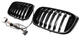 Решетка радиатора ноздри 1 Bar LED черный глянец для BMW X3 G01 2018-2021 гг - изображение 6