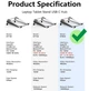 Док станция подставка Blueendless ST809 8 в 1 USB Type-C концентратор для ноутбука планшета ПРРО 8 портов - изображение 8