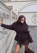 Женское кашемировое пальто-тренч на подкладке / Шоколад 48-50 / BASED 0326493 - изображение 3