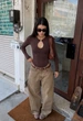 Женское боди стаф коричневое однотонное базовое Staff sn brown S (406381) - изображение 5