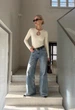 Женское боди стаф бежевое однотонное Staff sn beige L (406390) - изображение 5