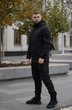 Чоловічий утеплений костюм Intruder Softshell "Reef" з шевроном на флісі чорний куртка та штани 4XL - зображення 5