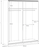 Шкаф-купе Frisco Bellevue двухдверный 1703x612x2097 мм Дуб болотный/Дуб черный (9831-RMRS824) - изображение 5