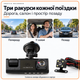 Авторегистратор видеорегистратор для авто автомобильный видеорегистратор камера для автомобиля камера заднего вида трехкамерный видеорегистратор регистратор с автоматической записью - изображение 3