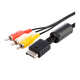 Кабель RMC PlayStation 2 3RCA - AV Multi Out Black 1.75m - изображение 1