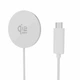 Беспроводное зарядное устройство LEXEGO Qi2 25W USB Type-C для телефона айфона самсунга наушников магнитная беспроводная зарядка MagSafe для iPhone 12 13 14 15 16 17 18 AirPods Samsung Android алюминиевая белая (25MAG-W) - изображение 1