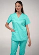 Женская медицинская рубашка STUGA MEDICAL светлая бирюза (7700401) XL - изображение 3
