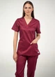 Жіноча медична сорочка STUGA MEDICAL бордова (7700301) L - зображення 1