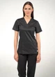 Женский медицинский костюм STUGA MEDICAL «София» черный (77008017700802) 4XL - изображение 5