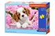 Пазли Castorland 180 "Цуценя в рожевих квітах" CASTORLAND puzzle (B-018185/А21) - зображення 1