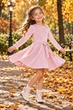 Платье Velvet Sparkle с мерцающими стразами Kiddo розовый 110 см - изображение 1