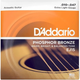 Струни D'Addario EJ15 для акустичної гітари, Phosphor Bronze, Extra Light 10-47 - зображення 1