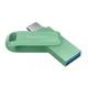 Флеш накопичувач SanDisk Ultra Dual Go Absinthe Type C / USB 3.2 Gen 1 256GB Green - изображение 1