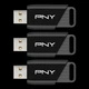 Флеш накопичувач Attaché X 3 шт у комплекті PNY USB 3.2 Gen 1 128GB Black - изображение 3