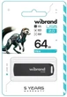 Флеш накопичувач Wibrand Mink USB 2.0 64GB Black - изображение 2