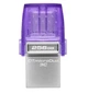 Флеш накопичувач Kingston DataTraveler microDuo 3C Type C / USB 3.2 Gen 1 256GB Purple - изображение 1