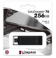 Флеш накопичувач Kingston DataTraveler 70 Type-C 3.2 Gen 1 256GB Black - изображение 3