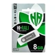 Флеш накопичувач Hi-Rali Shuttle USB 2.0 8GB Black - изображение 2