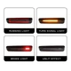 Задние фары альтернативная тюнинг оптика фонари LED на Mitsubishi Pajero Mk3 LED в бампер CP черная 01-06 Митсубиси Паджеро L3813 - изображение 4