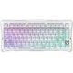 Ездротова механічна клавіатура GravaStar Mercury K1 Lite Crystal Aurora, розмір 75%, RGB підсвічування (2.4G/Bluetooth/USB) - зображення 2