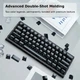 Набор ABS / PC кейкапов Womier Jelly 124 шт OEM profile White белого цвета, кейкапы для клавиатуры - изображение 5