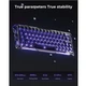 Магнитная клавиатура GravaStar Mercury V60 Pro GunMetal, алюминиевая, 65%, Hall Effect, Rapid Trigger, 8000 Гц опроса, RGB - изображение 7
