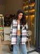 Сорочка жіноча з турецької байки в карту з накладними кишенями G&M k-133131 42-46 Розмір колір чорний/білий/рожевий - зображення 1