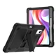 Чохол Rugged 3 Layers броньований протиударний з захистом Lenovo Idea Tab Plus TB361FU TB361ZU 12.1 2026 Чорний - изображение 4