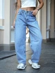 Женские джинсы широкие багги TMV Baggy Barrel Голубые 42 - изображение 5