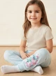 Дитячі піжамні штани з принтом «стіч» (disney), блакитні, 110 зріст - изображение 2